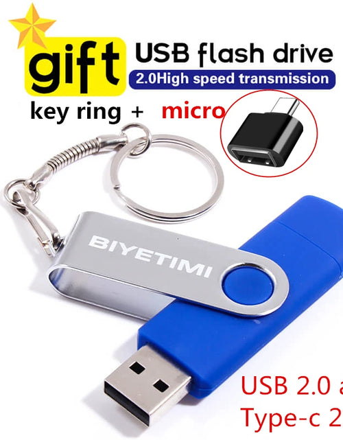 Load image into Gallery viewer, Type C  Usb Flash Drives 2.0 128Gb Pendrive 64Gb Флэш-Накопител Stick 32G 16Gb Type-C Pen Drive 4G for Phone PC Gift
