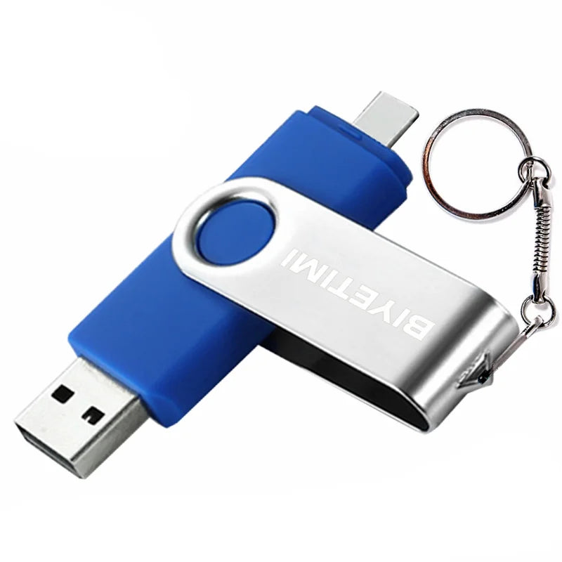 Type C  Usb Flash Drives 2.0 128Gb Pendrive 64Gb Флэш-Накопител Stick 32G 16Gb Type-C Pen Drive 4G for Phone PC Gift