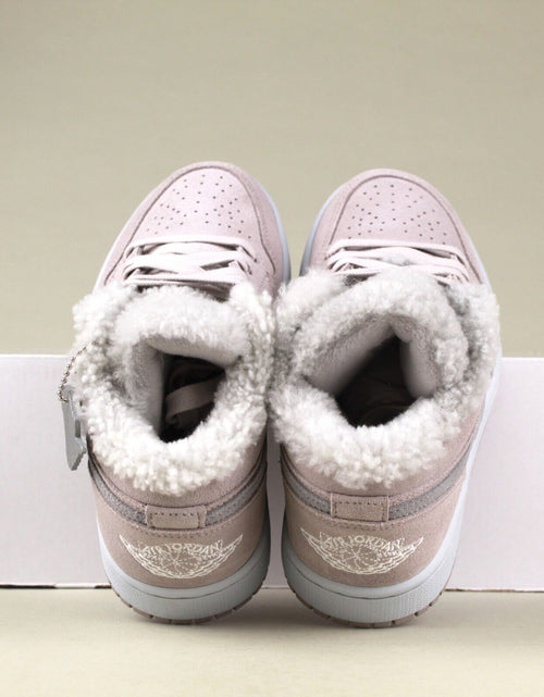 Load image into Gallery viewer, Air Jordan 1 Low SE Sherpa Fleece Grey DO0750-002 Women&#39;S Size 6.5 Shoes #311B
