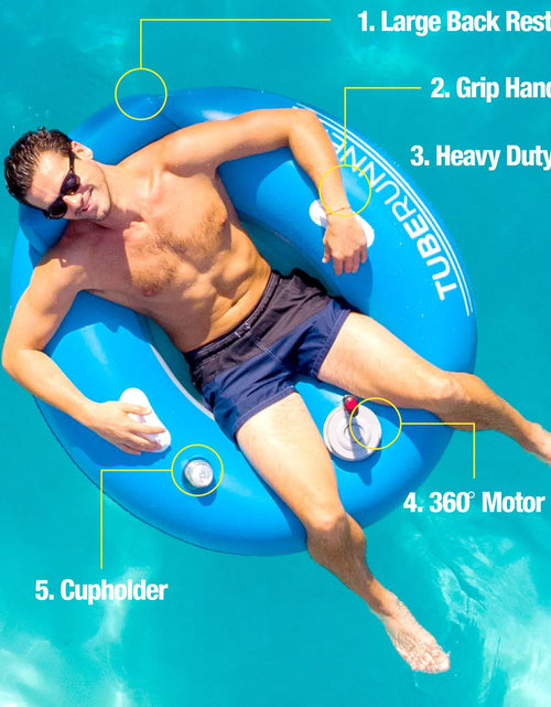 Load image into Gallery viewer, Tube Runner Motorized Pool Tube with Built-In Throttle
