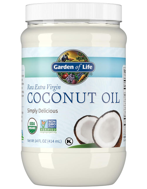 Load image into Gallery viewer, Coconut Oil for Hair, Skin, Cooking - Raw Extra Virgin Organic Coconut Oil, 27 Servings - Pure Unrefined Cold Pressed Oil with Mcts for Body Care or Baking, Aceite De Coco Organico
