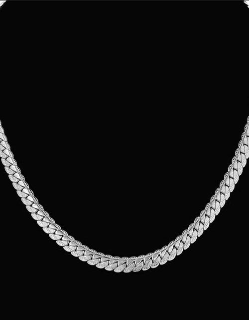 Load image into Gallery viewer, Men&#39;S Hip Hop Silver Color Male 316L Stainless Steel Snake Chain Necklace for Men, Wholesale 7MM Womens Chain Jewelry Collares
