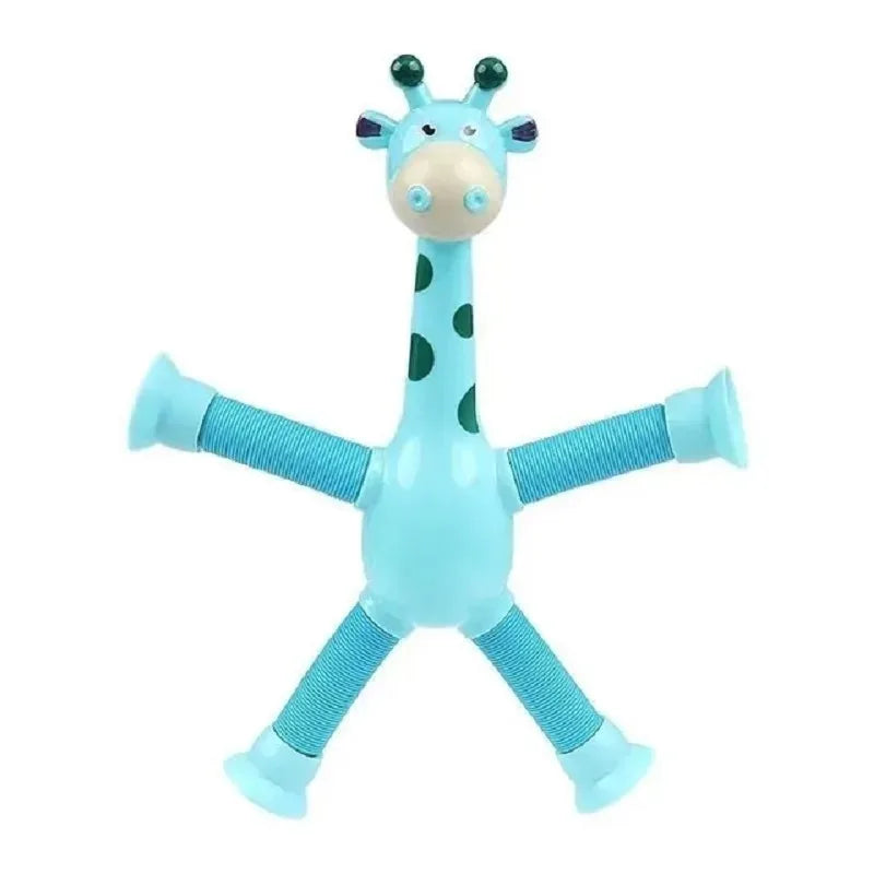 4 Pack Telescopic Suction Cup Giraffe Toy Sensory Tubes for Boys Girls Autistic Travel Toys for Christmas Gift