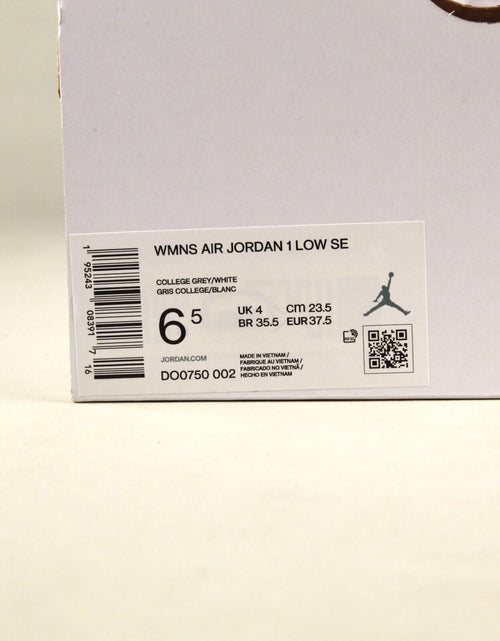 Load image into Gallery viewer, Air Jordan 1 Low SE Sherpa Fleece Grey DO0750-002 Women&#39;S Size 6.5 Shoes #311B
