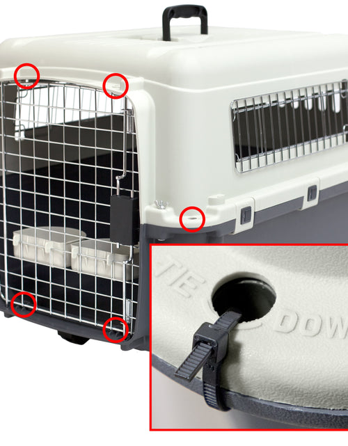 Load image into Gallery viewer, Plastic Dog IATA Airline Approved Kennel Carrier, Large
