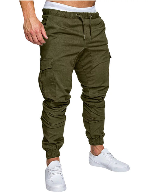 Load image into Gallery viewer, Mens Fashion Joggers Sports Pants Casual Cotton Cargo Pants Gym Sweatpants Trousers Mens Long Pants with Pocket on Clearance
