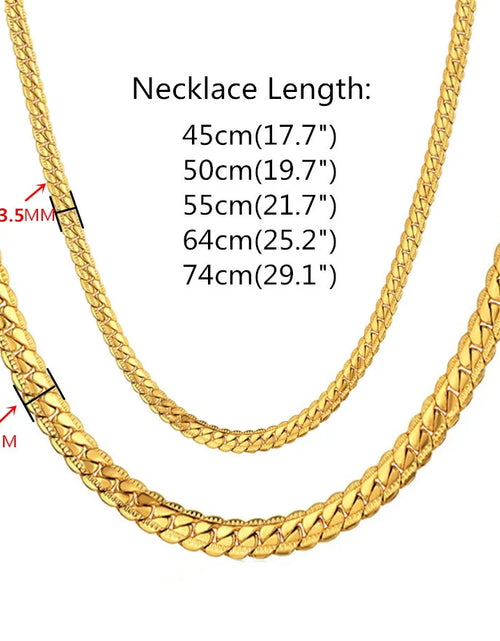 Load image into Gallery viewer, Men&#39;S Hip Hop Silver Color Male 316L Stainless Steel Snake Chain Necklace for Men, Wholesale 7MM Womens Chain Jewelry Collares
